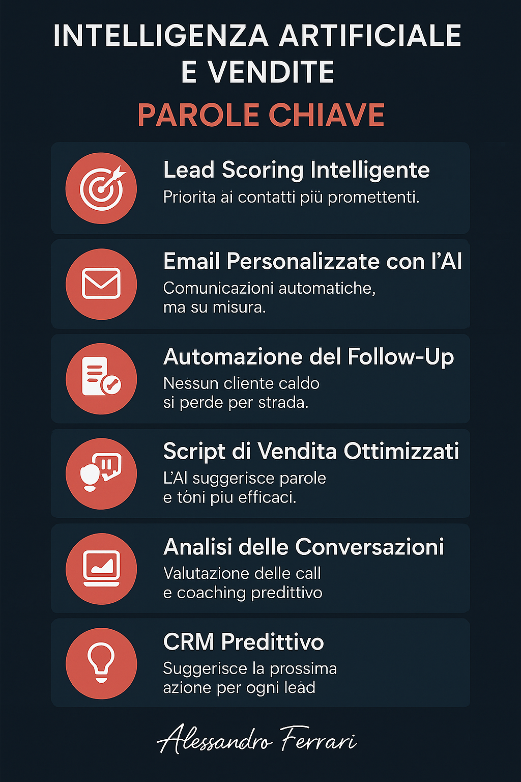Infografica professionale: applicazioni dell’intelligenza artificiale nelle vendite